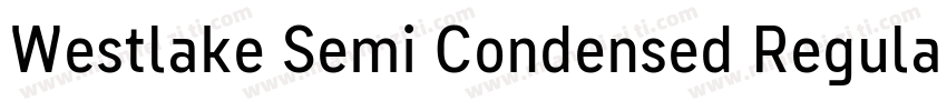 Westlake Semi Condensed Regular字体转换